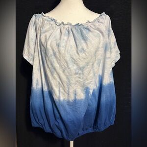 Lane Bryant, size 18/20, can be worn off/on shoulders. Excellent used condition